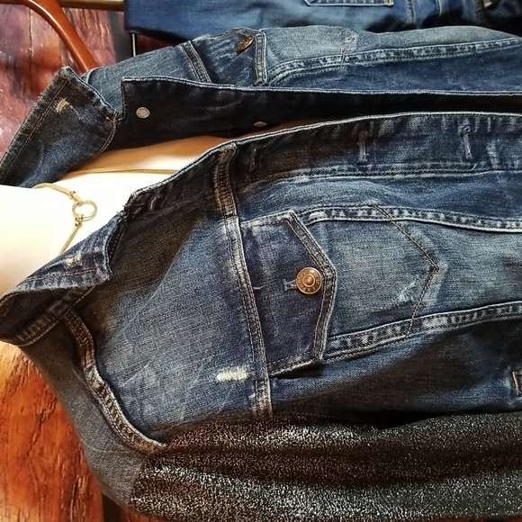 Express | Jean Jacket Metallic Sleeves - Picture 2 of 9
